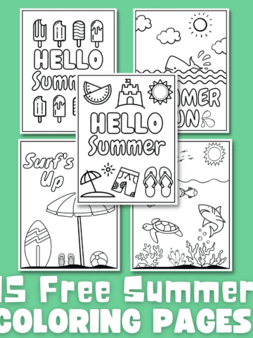 free printable summer coloring pages