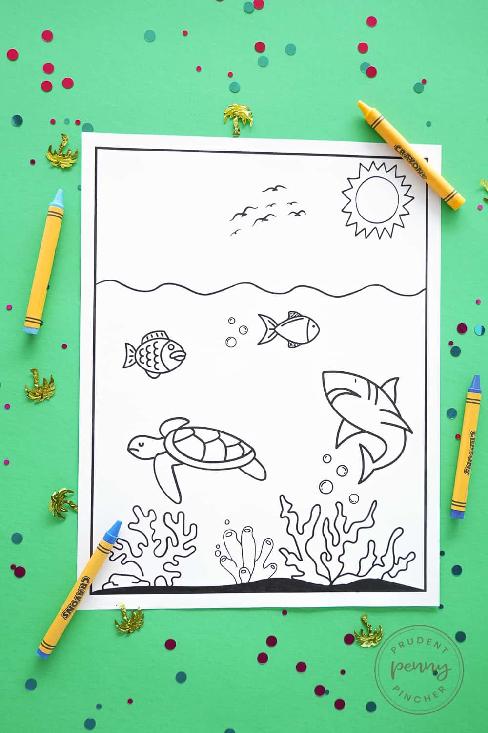 sea life coloring page