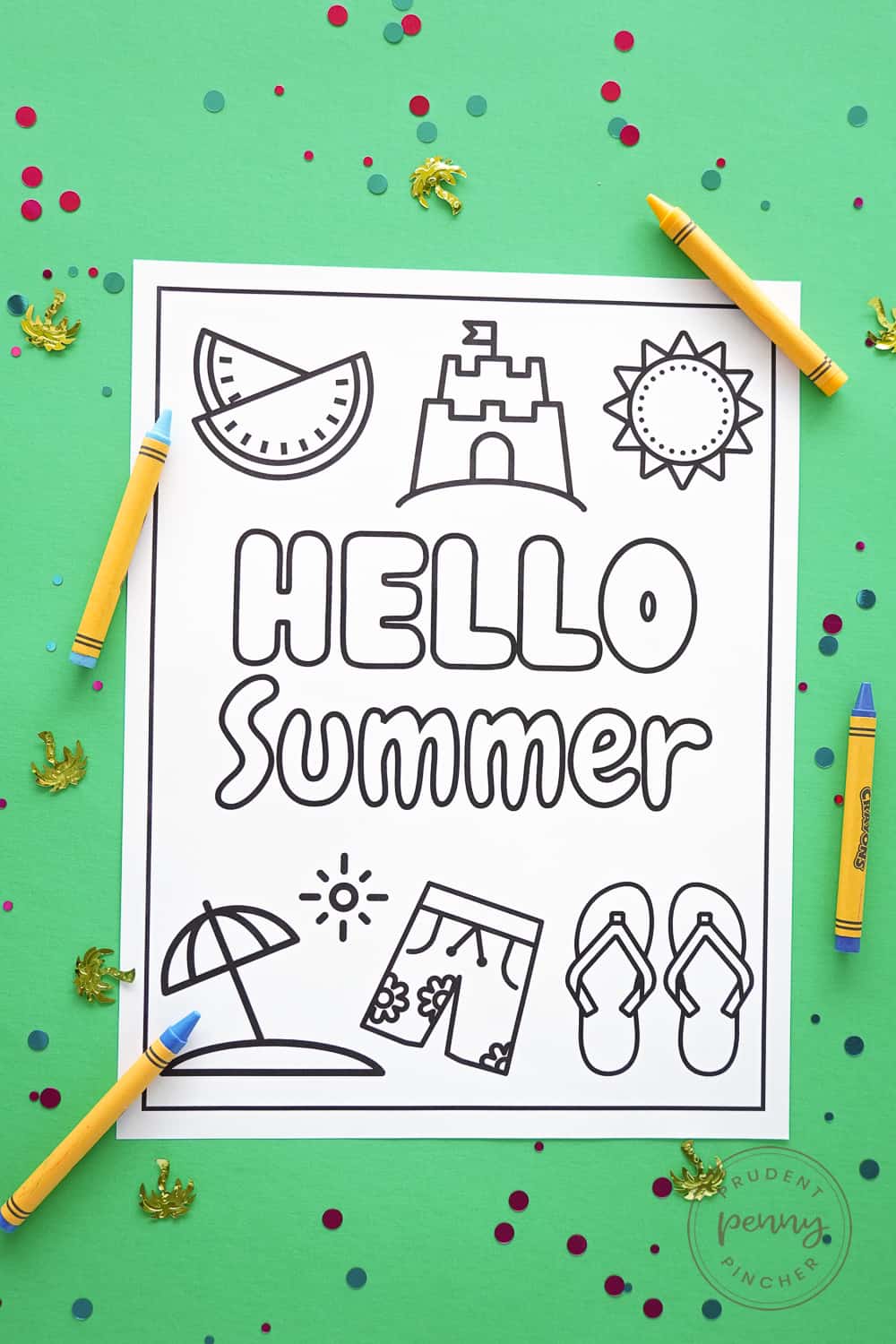 hello summer beach page