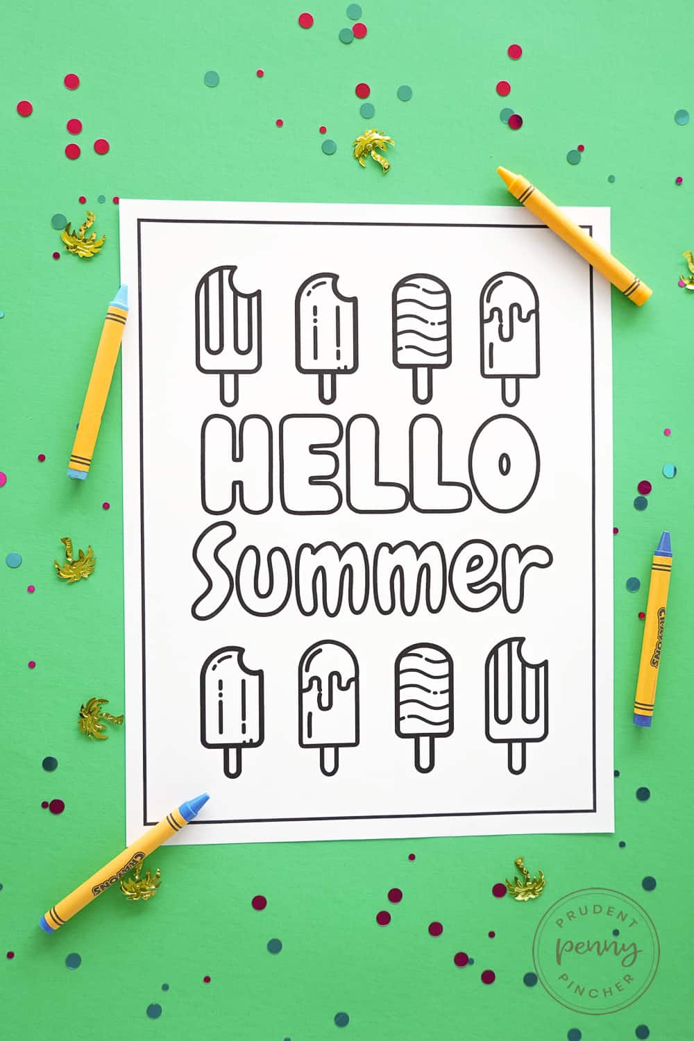 popsicle coloring sheet