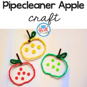 pipe cleaner apple craft