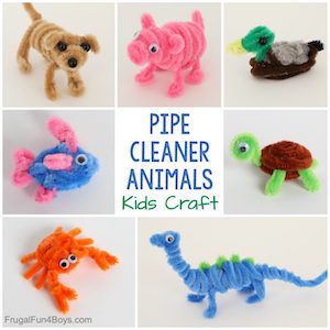 Pipe Cleaner Animals Craft for Kids