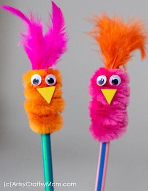 Pipe Cleaner Pencil Topper