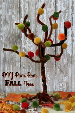pipe cleaner fall tree craft