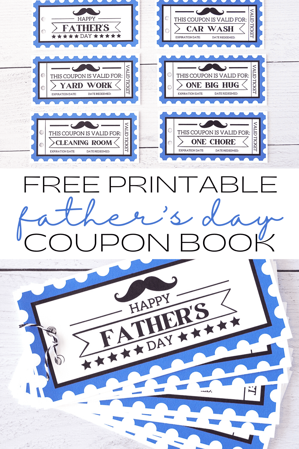 Free Printable Father's Day Coupon Book - Prudent Penny Pincher