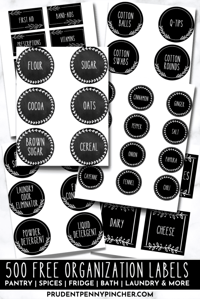 FREE PRINTABLE - 20 Spice Labels for Pantry Organization — Journey With  Jess