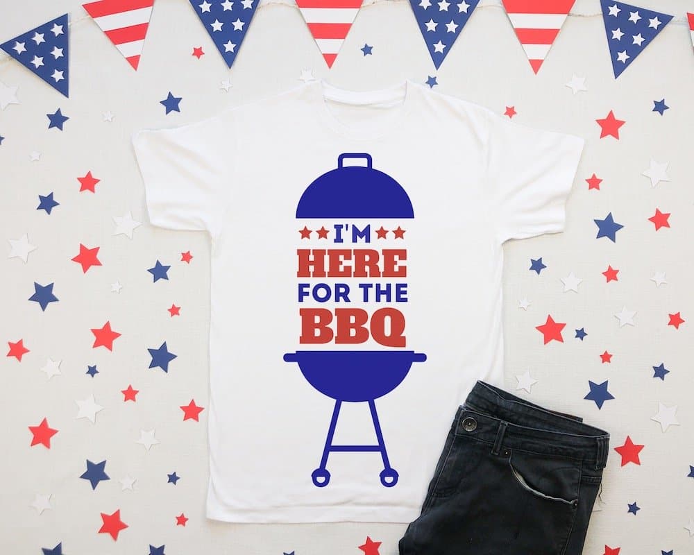 here for bbq t-shirt svg file for 4th of July