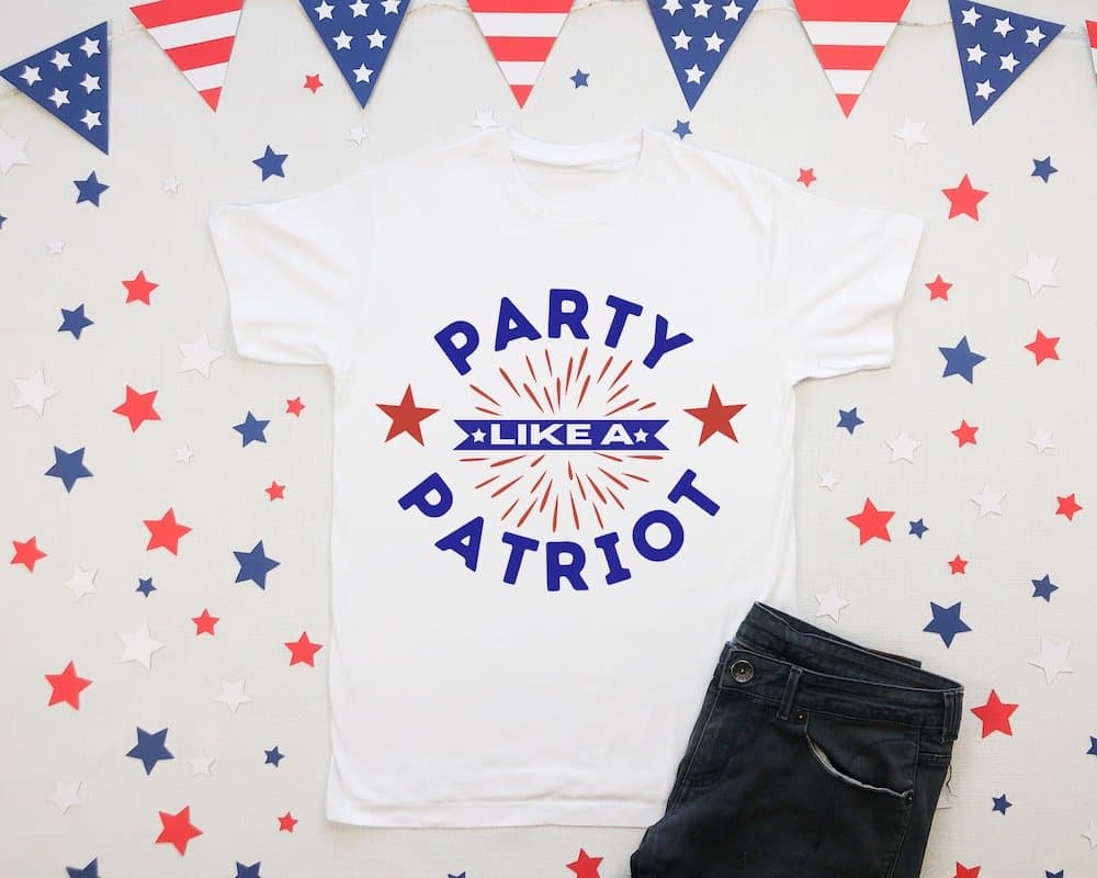 party like a patriot shirt for men