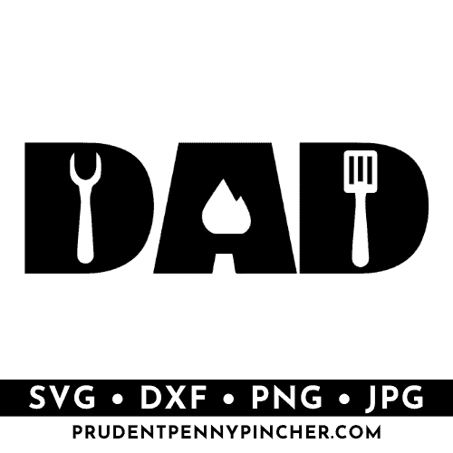 dad bbq tools word  Father's Day svg