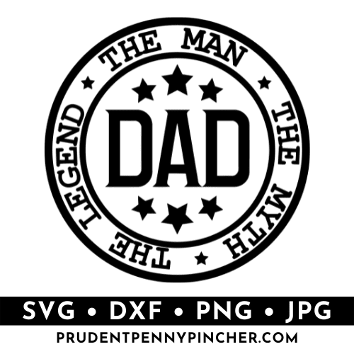 dad circle Father's Day svg