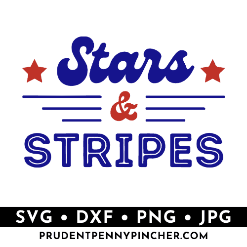 Stars and Stripes 4th of July SVG