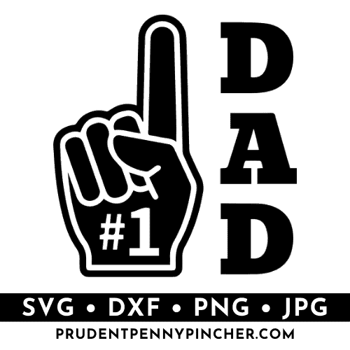 #1 dad Father's Day svg