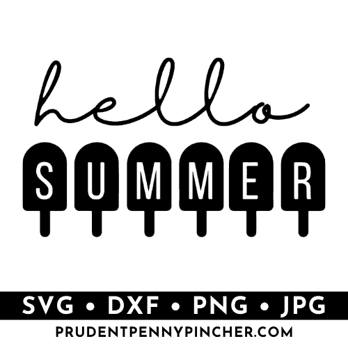 hello summer popsicles svg