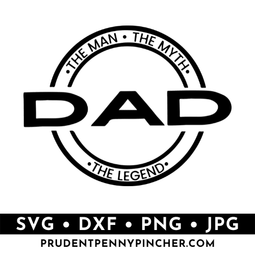 dad circle Father's Day svg