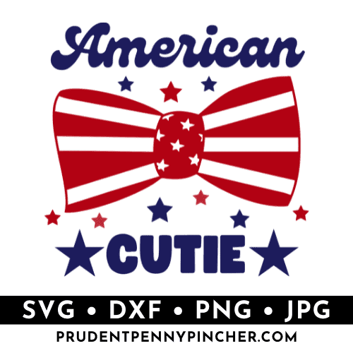 american cutie 4th of July SVG