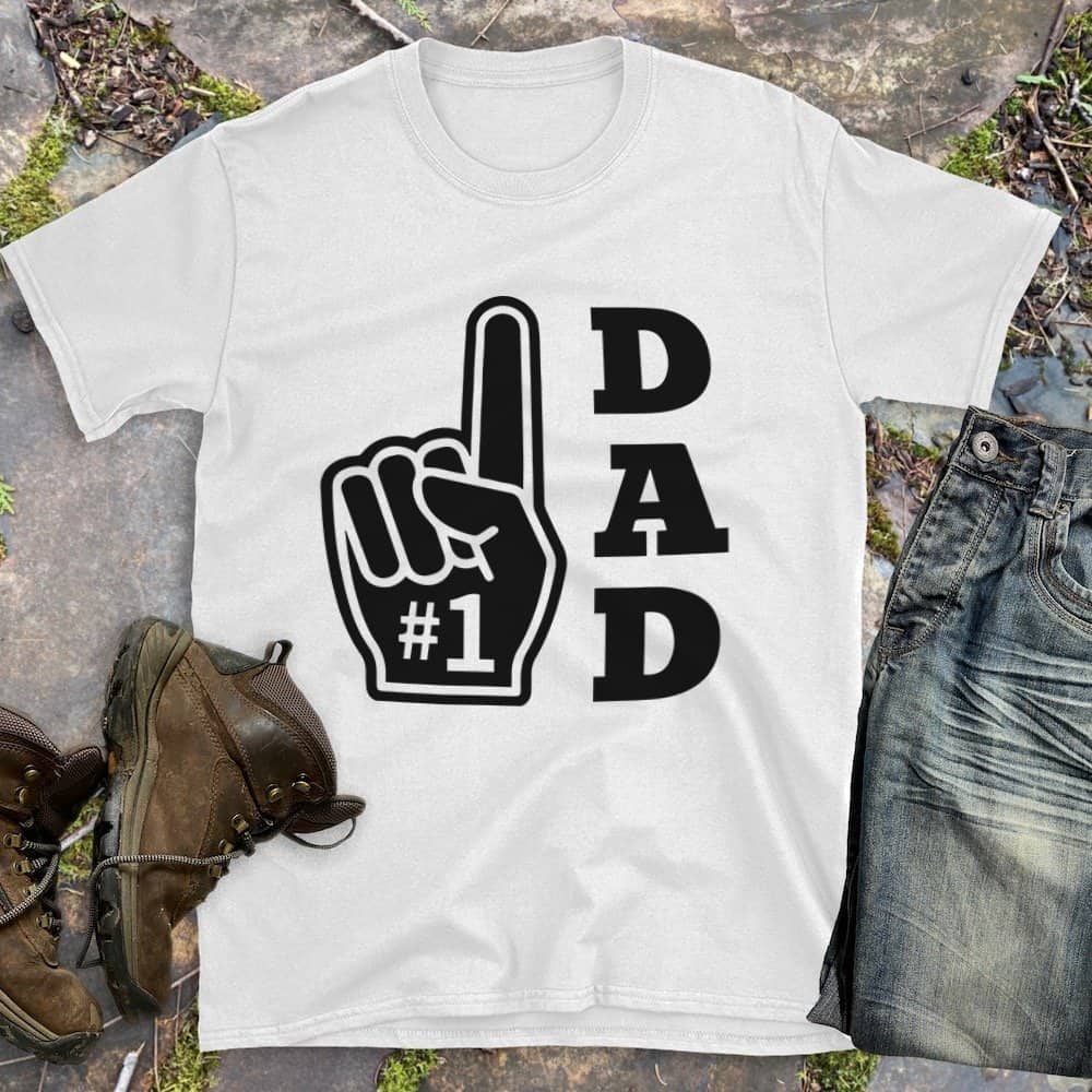 #1 dad svg fan tee shirt for Father's Day 