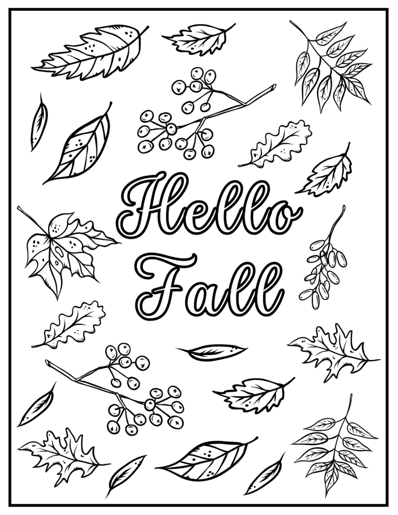 hello fall leaves