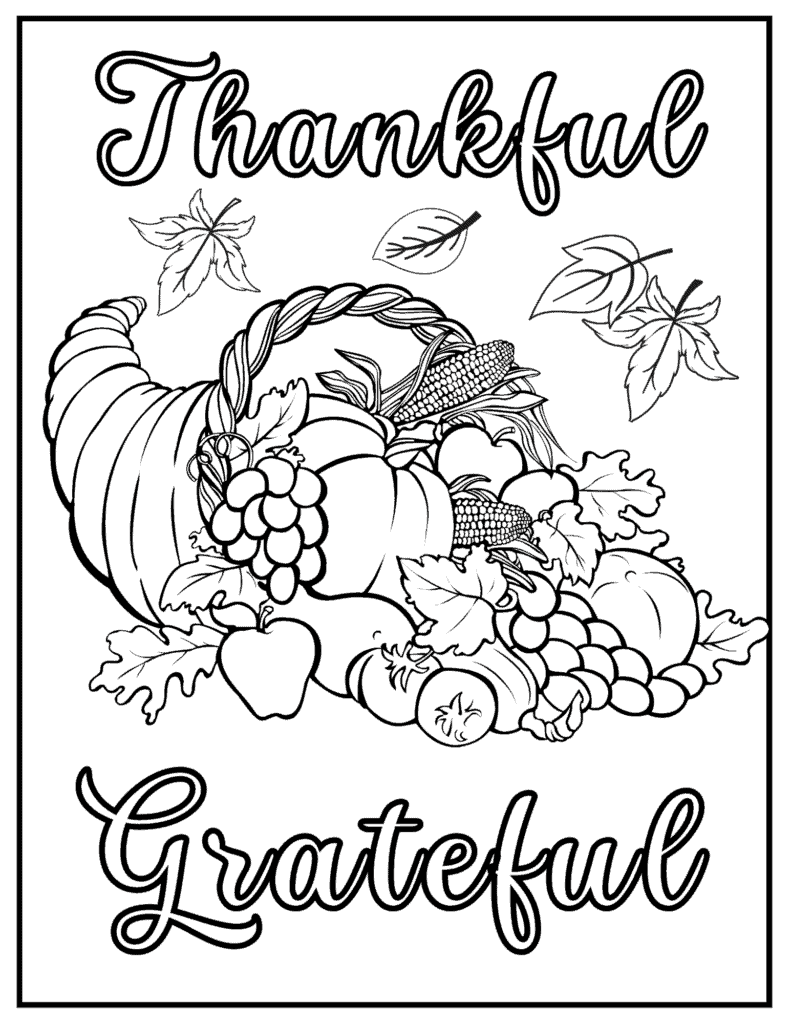 Thankful Grateful Cornucopia