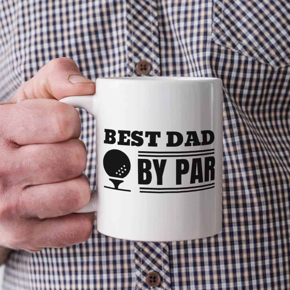 best dad by par golf mug