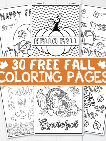 coloring pages for fall