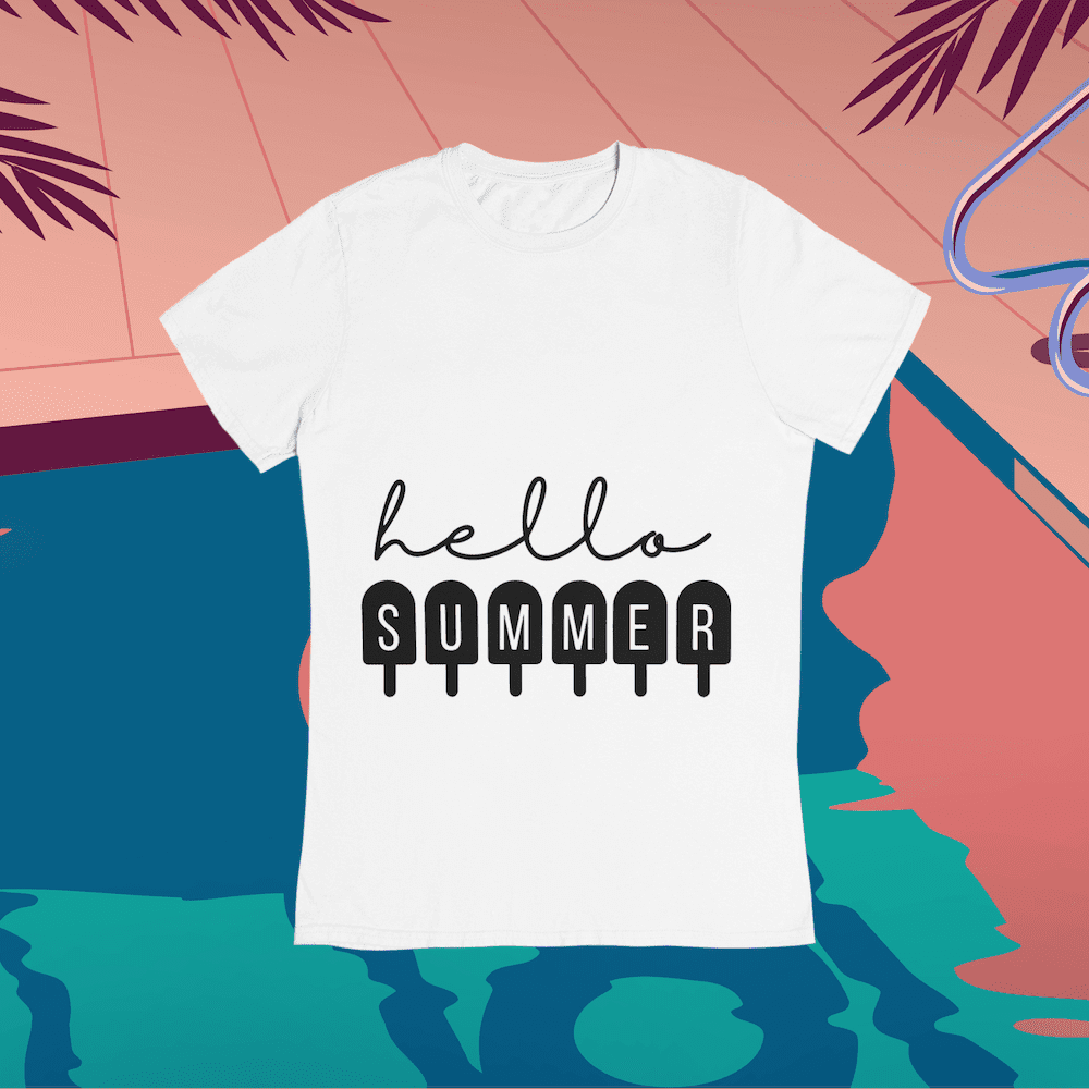 hello summer summer svg t-shirt 