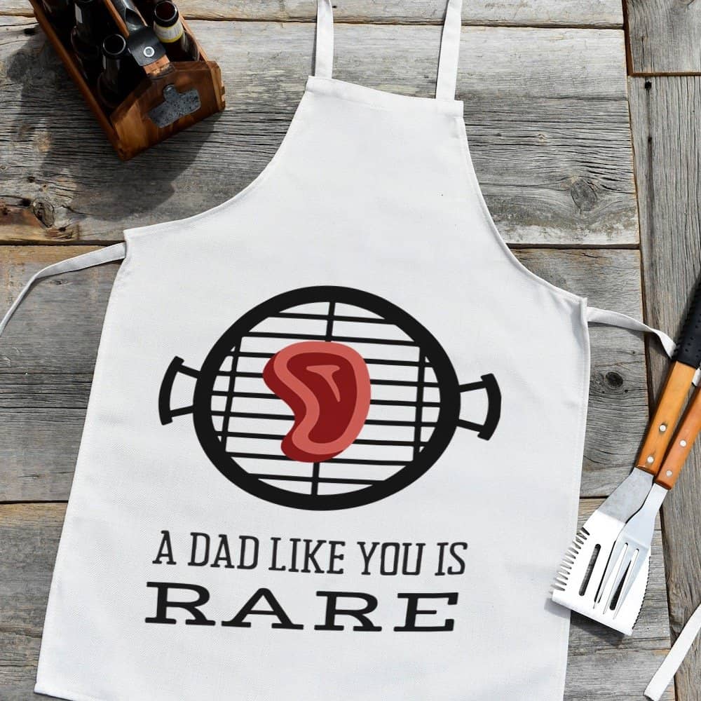 a dad like you is rare BBQ apron Father's Day svg