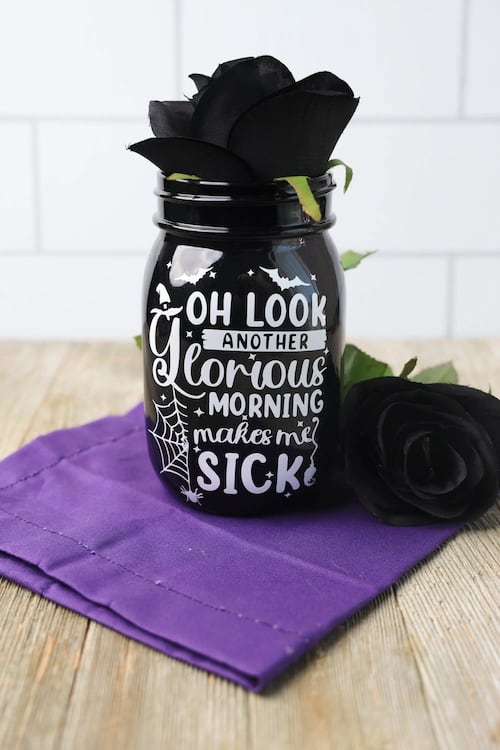 Hocus Pocus party mason jar centerpiece