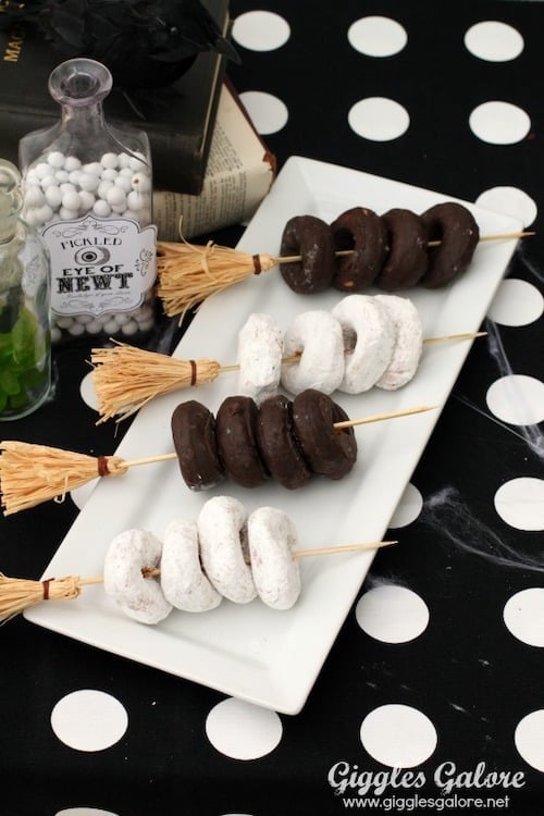 witch broomstick party skewers