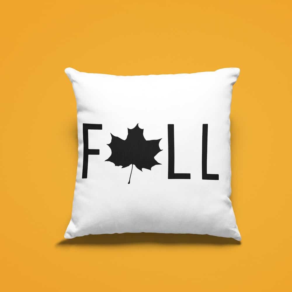 fall leaf pillow