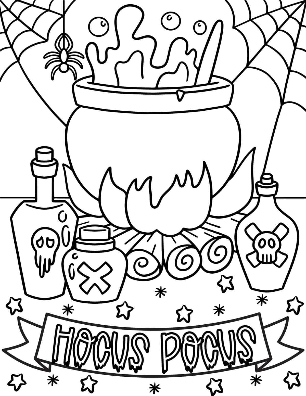 Hocus Pocus coloring page