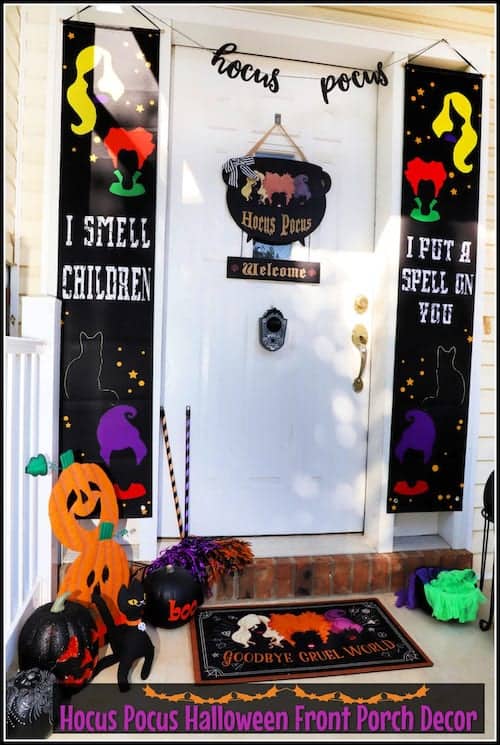 halloween Hocus Pocus porch decor