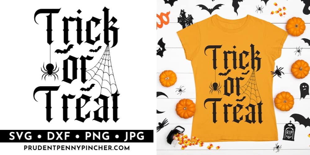trick or treat svg halloween t-shirt
