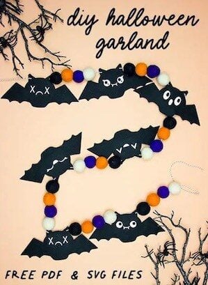 cute bats garland