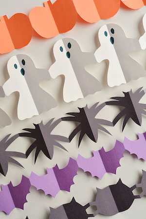 paper halloween garland