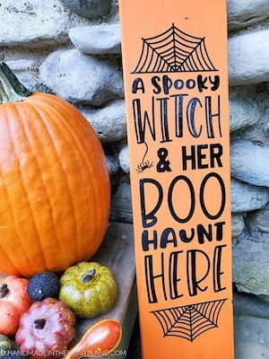 DIY WITCH SIGN