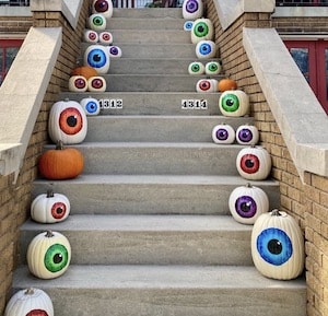 creepy eye pumpkins