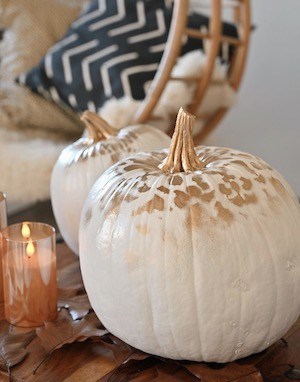 boho gold pumpkin