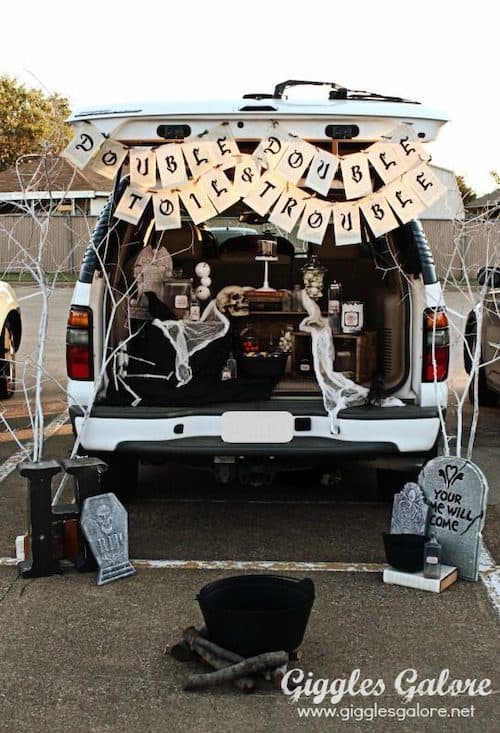 double double toil and trouble truck decor