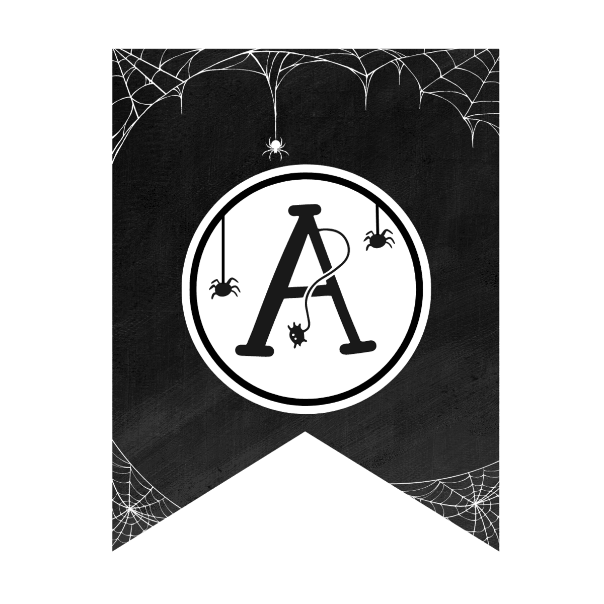 a alphabet halloween bunting