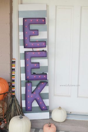 eek halloween marquee