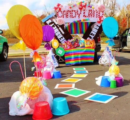 candy land decorations for trunk or treat 