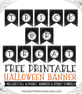 halloween party banner free printable
