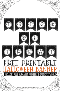 Free Printable Halloween Banner - Prudent Penny Pincher