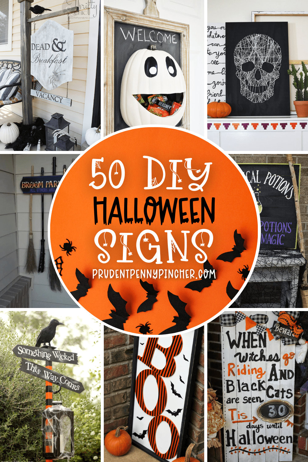 diy halloween signs