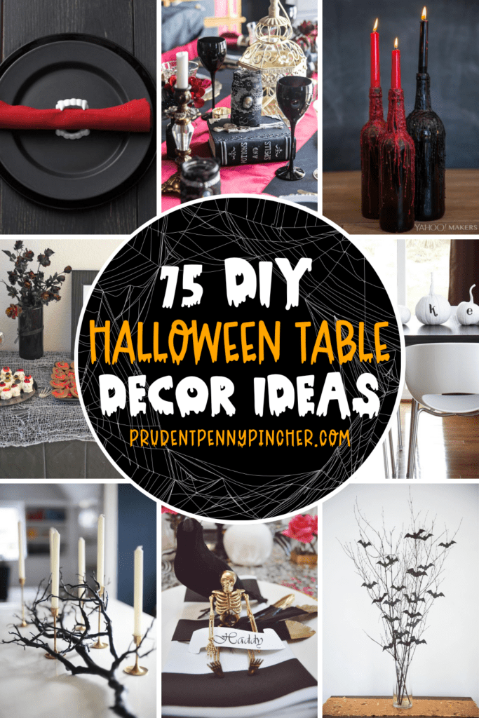 75 DIY Halloween Table Decor Ideas Prudent Penny Pincher
