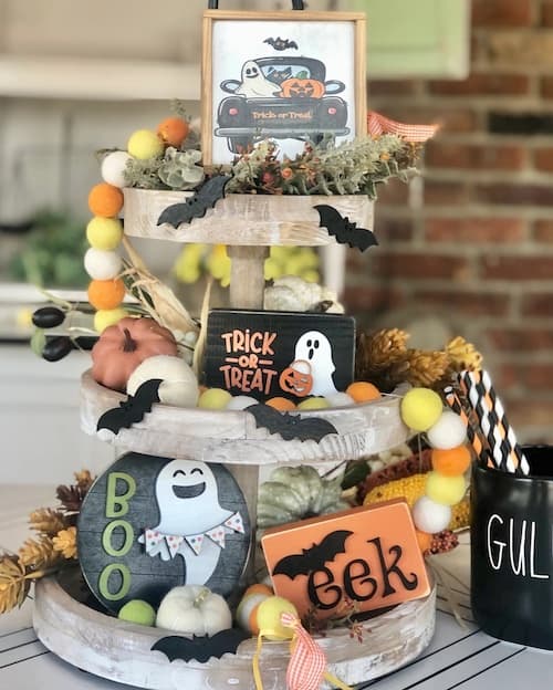 Tiered Tray Halloween Decorations