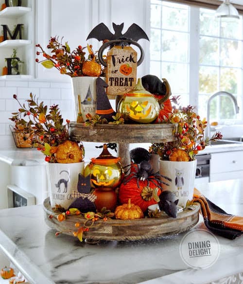 Trick or Treat Rustic Halloween Tray