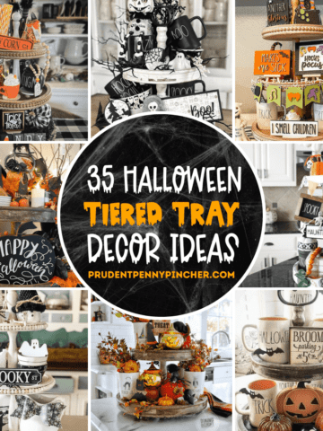 tiered tray halloween decor