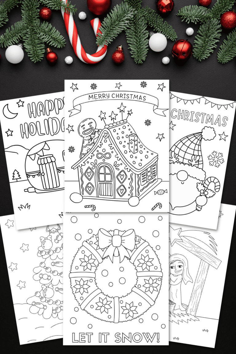 50 Free Christmas Coloring Pages for Kids Prudent Penny Pincher