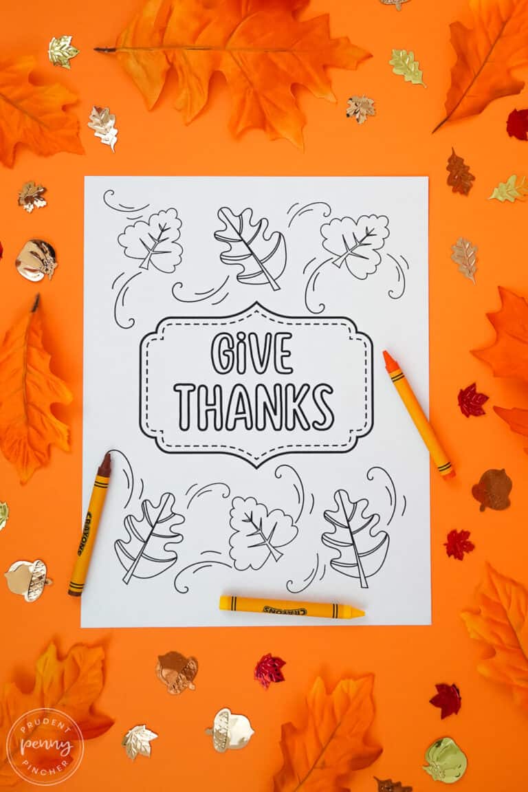 20 Free Thanksgiving Coloring Pages for Kids and Adults - Prudent Penny ...